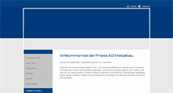 Desktop Screenshot of friess-metallbau.ch