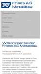 Mobile Screenshot of friess-metallbau.ch