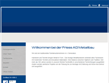 Tablet Screenshot of friess-metallbau.ch